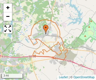 Area schools map